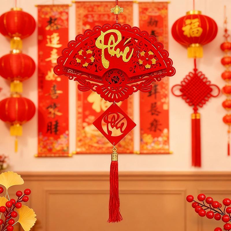Vietnamese New Year Hanging Tassel Pendants  Horse Year Hanging Couplet Wall Window Door Decoration Spring Festival Supplies