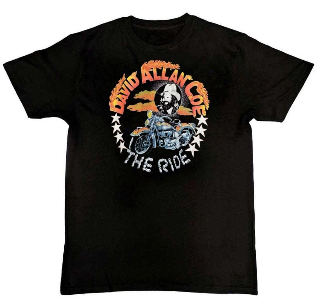 David Allan Coe Bike Week The Ride Graphic Print Mens T-Shirt L