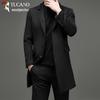 Tucano Men's Wool Blend Notch Lapel Overcoat