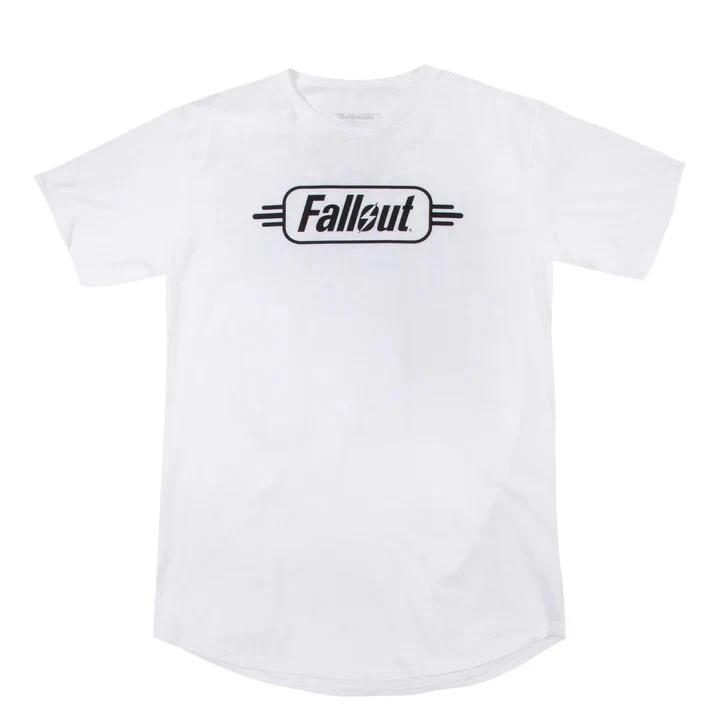 

Графическая мужская рубашка Fallout белая новая M 3XL