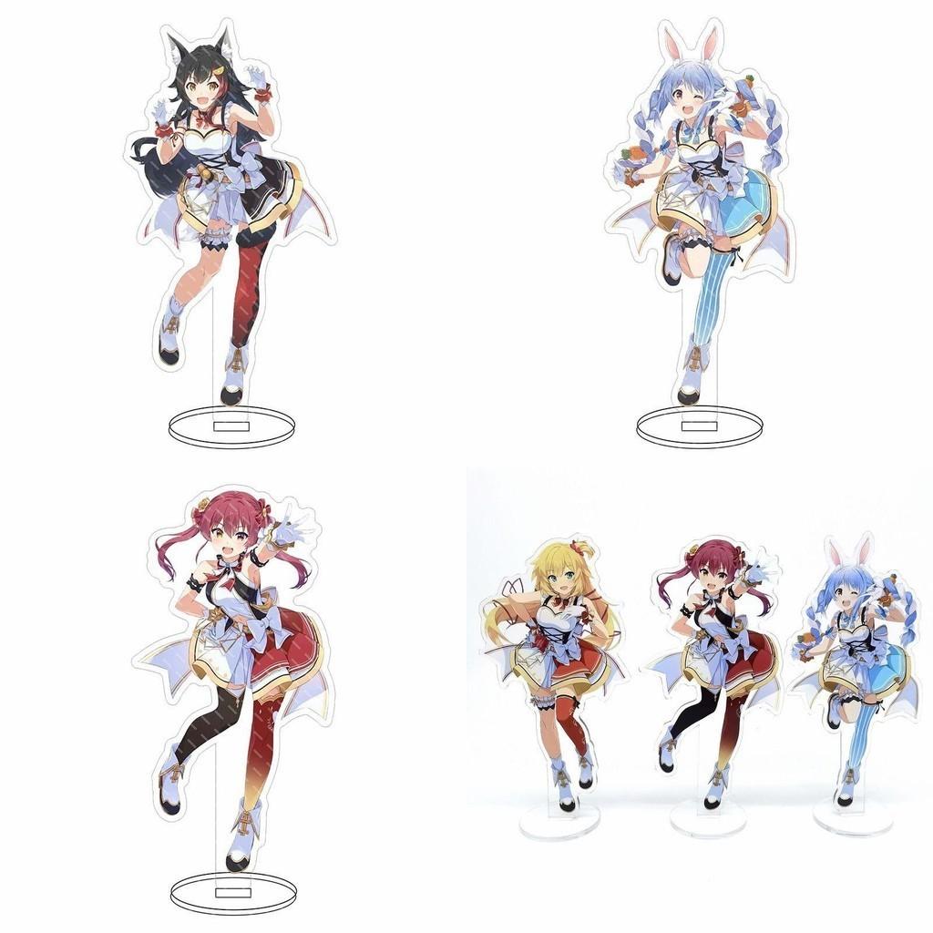 Hololive Vtuber Acrylic Stand Adorable Desktop Decor Featuring Fubuki Okayu Ayame Subaru Matsuri