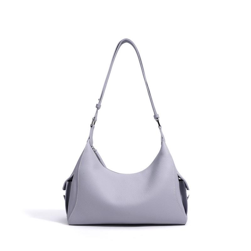 2026 Early Large-capacity Commuting Shoulder Bag All-match Hobo Underarm Simple Leather High-quality Cross-body Women's