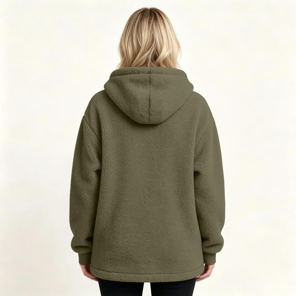 Unisex Long Sleeve Hoodie with Loose Fit Pet Pouch Pocket Casual Outerwear for Everyday Wear