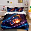 Galaxy Theme 3-Piece Set Multiple Sizes Kid'S And Adults' Bedroom Exquisite 3Pc Bedding Set, Gift