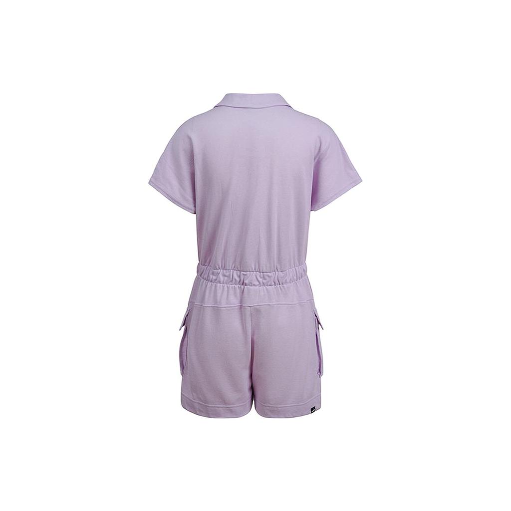 Puma Solid Color Retro Casual Jumpsuit Women jumpsuit Purple 535232-17
