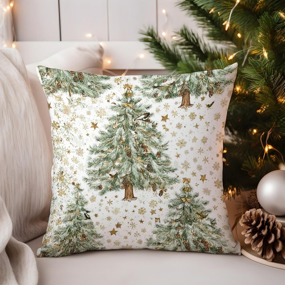 Heimdeko Weihnachtsbaum Hutmuster Kissenbezugsmuster Kissenbezug Geeignet für Sofa Schlafzimmer Auto Kissenbezug