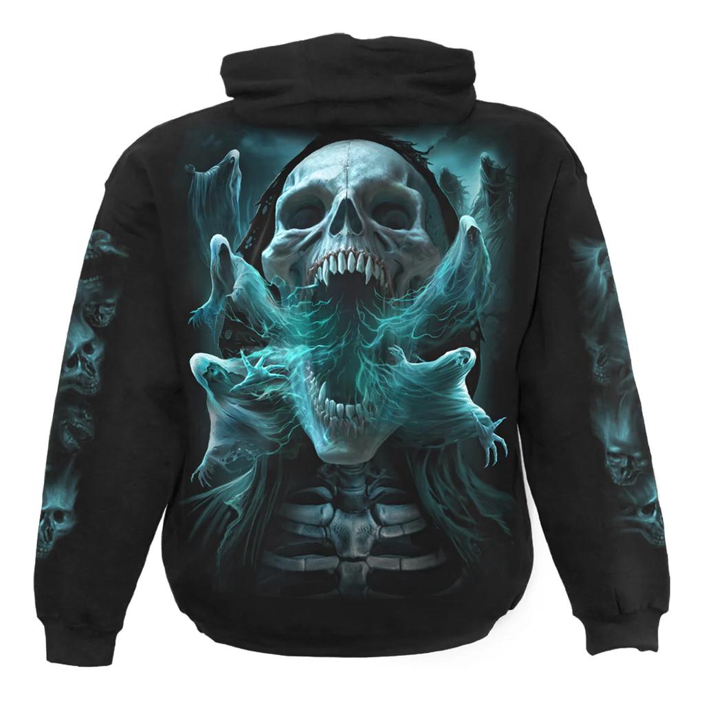 Spiral Direct Unisex Adult Ghost Skull Hoodie