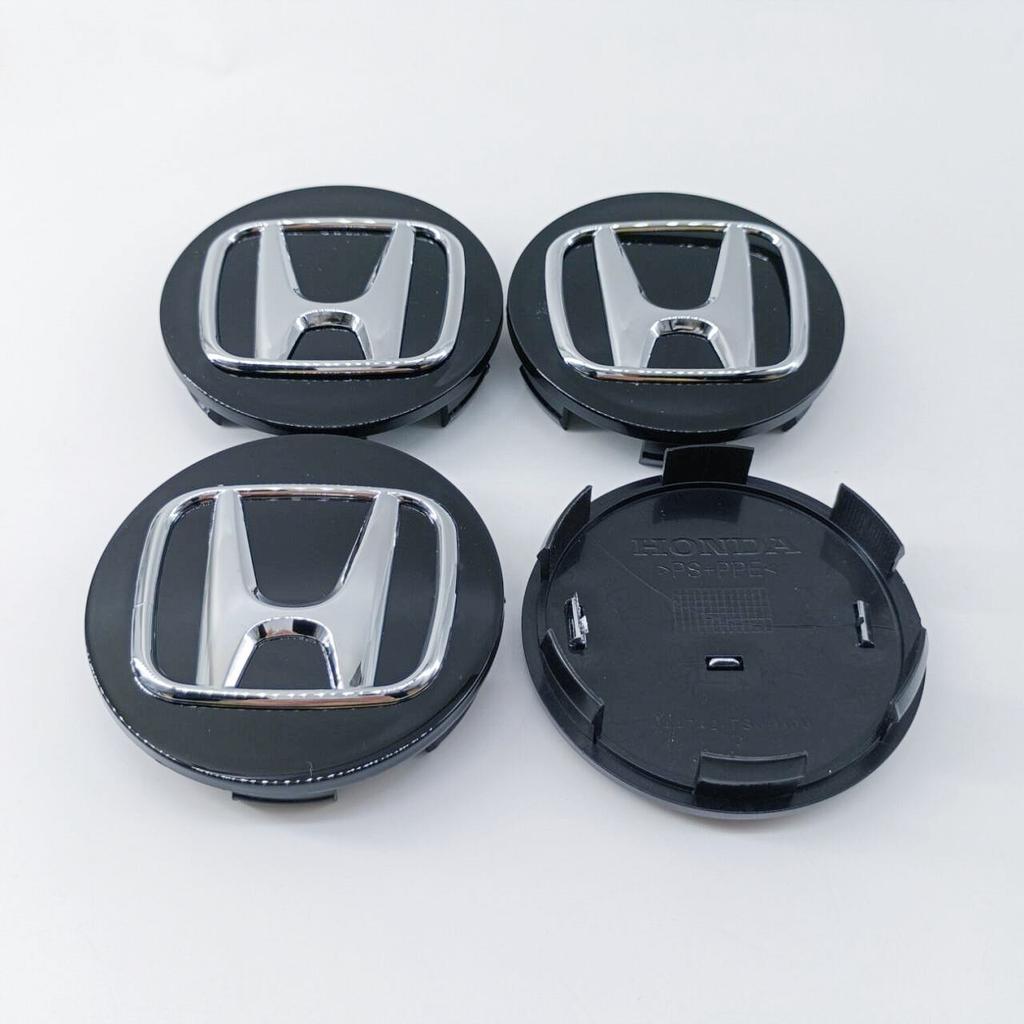 RJVK8 4pcs 69MM Emblem Car Wheel Center Cap Hub Covers Badge For H Honda Odyssey Spirior CR-V Civic HR-V City Accord Fit Pilot