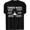 European Sizes NEW Tuxedo Cat Rules Tuxedo Cat Lover Tuxedo Cat Owner Tee T-Shirt for Casual Attire, Everyday Sportswear | Playful Print Tshirt