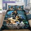 Steins Gate Vintage Gear Anime 3Pcs Bedding Set, Duvet Cover with 2 Pillowcases, No Comforter No Pillow Core