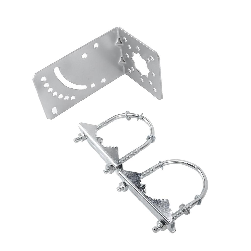 Antennae Mast Pole Mount Adjustable Angle Rustproof Antennae Pole Clamp Holder for Wireless Bridge