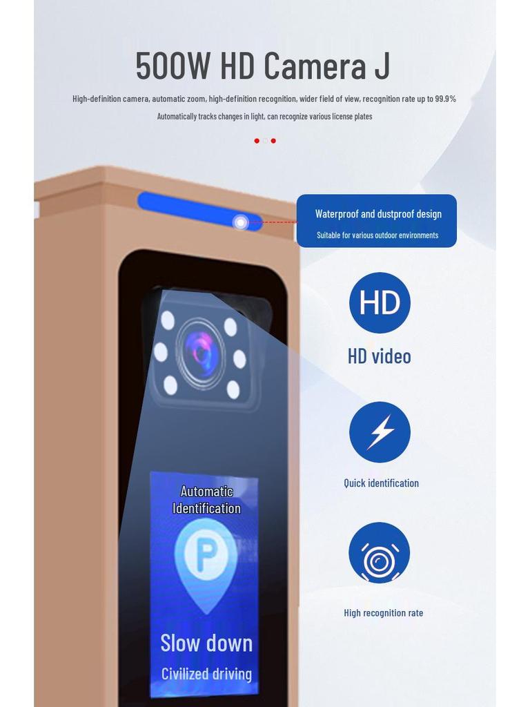 Tundajiean Vehicle License Plate Recognition Automated Parking Barrier Gate System.