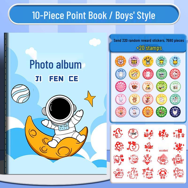 Kids Stamp Collection & Reward Book for Kindergarten and Elementary Students