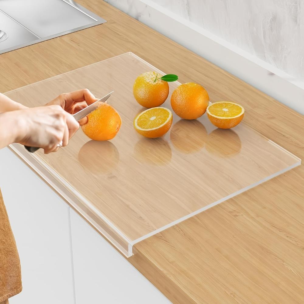 Easy-Clean Acrylic Cutting Board Anti-slip Transparent Cutting Board Kitchen