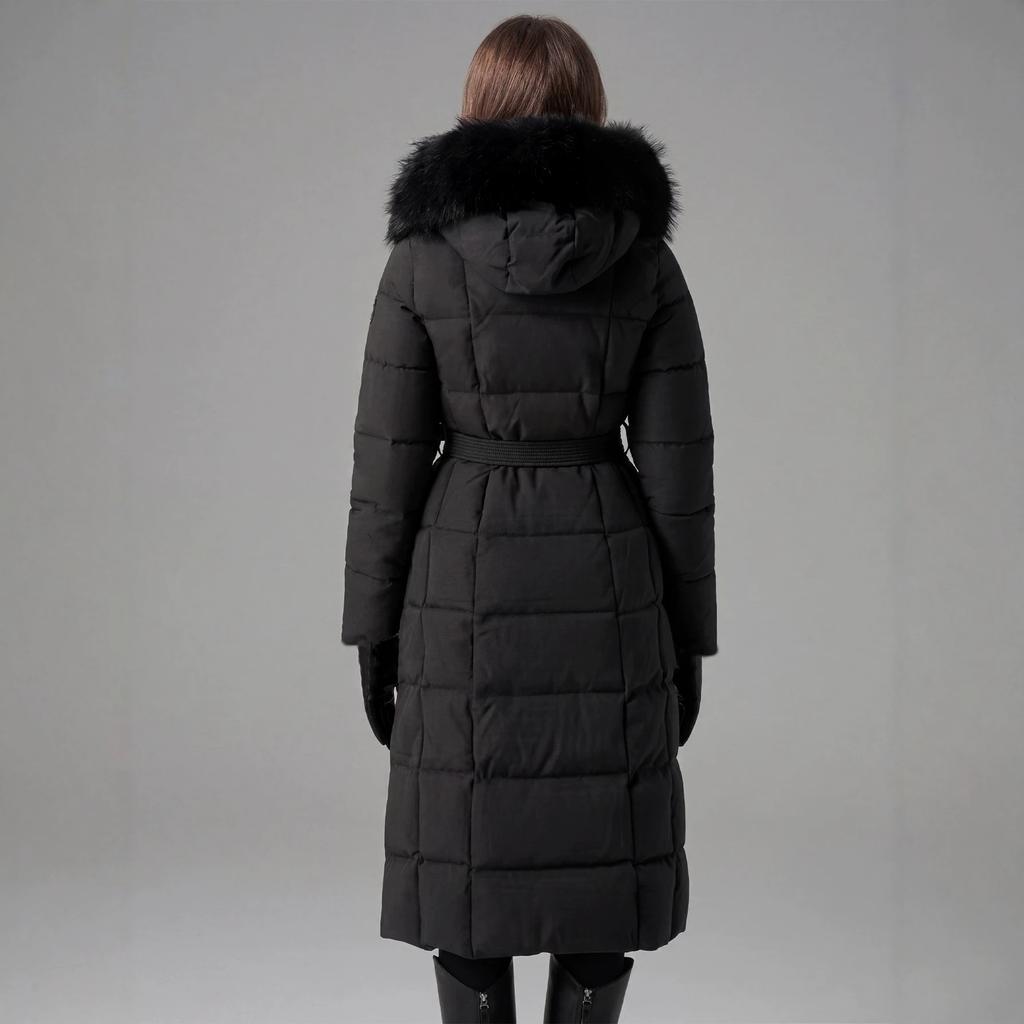 2026 New Super Good-looking Waist Cinching Thick Warm Parker Cotton Jacket Down Cotton Jacket Medium Long Jacket