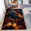 Flame Lava Stone Cartoon Pattern Living Room Bedroom Carpet Bedside Floor Mat 15 Size Kid's Room Cloakroom Play Mat Area Rug