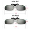 Car Night Safety Driving Glasses Clip Anti-glare Driver Goggles Driving Night Vision Lens Clip On Sunglasses Interior Accessorie