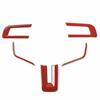Red Steering Wheel Trim Moulding Trims Cover for 2015+ Ford Mustang Accessories