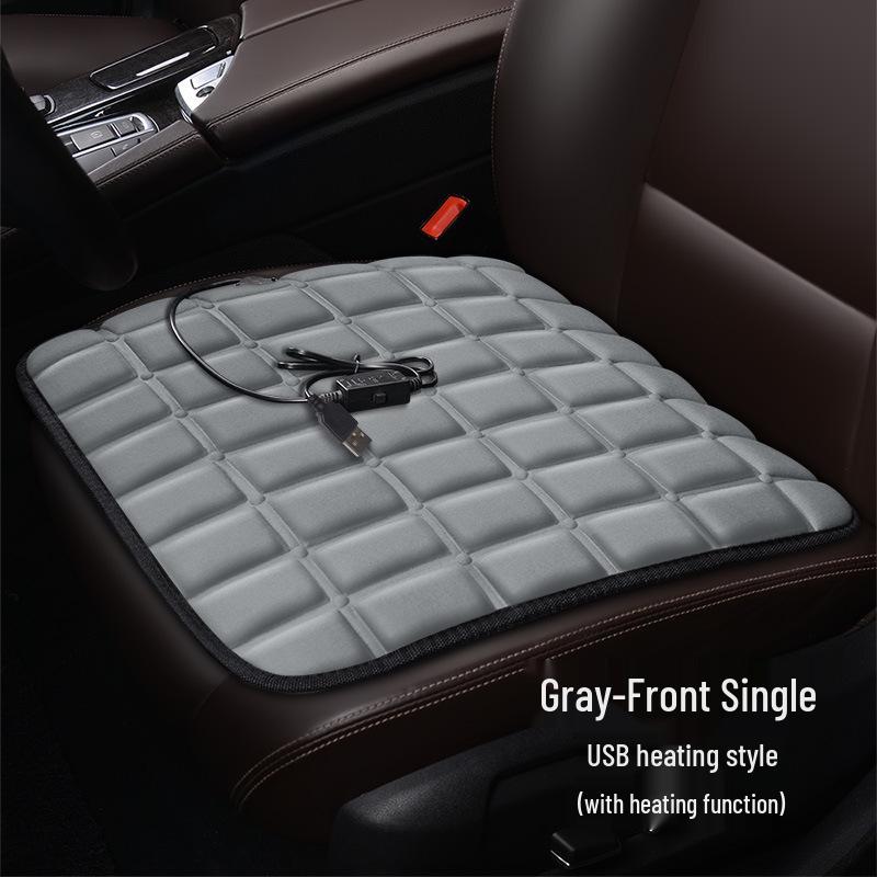 Four-Season Heated Car Seat Cushion Set: Interior Accessories for Comfort