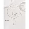 Set da sposa: Set minimalista di collana e orecchini a goccia con diamanti