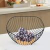 Fruit Basket Black Wire Fruit Baskets Multi-Functional Kitchen Storage and Organizer for Breads Vegetables and Snacks
