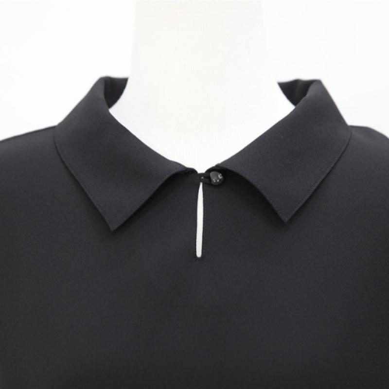 Shiz Madam Women S Front Button Collar Back Flare blouSe T57496