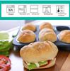 Oval 8-Grid Non-Stick Silicone Cake Mold for Home Baking