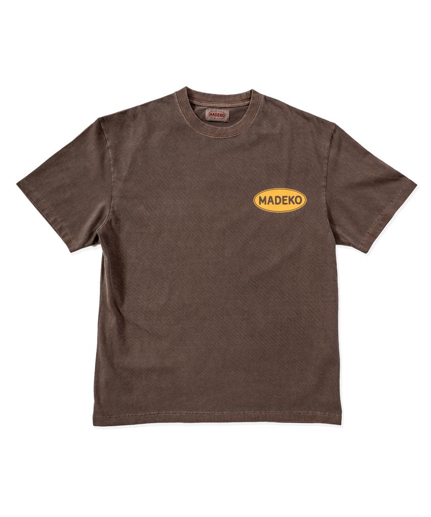 Madeko Signature Logo Tee_Washing Brown