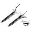 2pcs Motorcycle Rear Saddlebag Side Accents Tail Brake Lights for Harley-Davidson Touring Street Electra Glides Road Kings