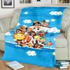 Soft Flannel "ONE PIECE" Print Blanket Cozy for Bedroom, Sofa, Chair and Outdoor Use