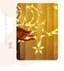 Solar LED Colorful Flashing Star & Moon Curtain Lights for Shop Windows and Outdoor Decor