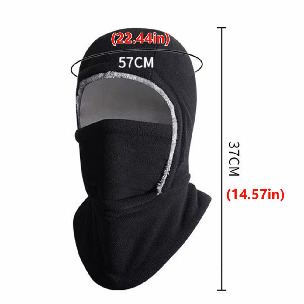 Fleece Warm Hat Mask Neck Protection Ski Windproof Cap Balaclava Cycling Cap  Winter
