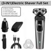 מכונת גילוח חשמלית 3 ב-1 לגברים 4D גוזם זקן גילוח USB נטענת נייד לשטוף מים קוצץ שיער אפילאט