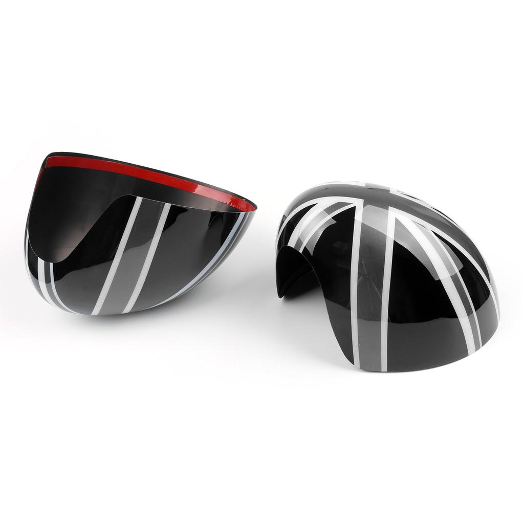 Bruce & Shark Union Jack Side Mirror Cap Set Cover for Mini Cooper Hardtop