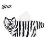 Tissue Box Holder Box, Striped Cat Shape Dispenser, with Ample Interior Cartoon Space Vinyl Case, Compact Decorative Durable Paper Living Room