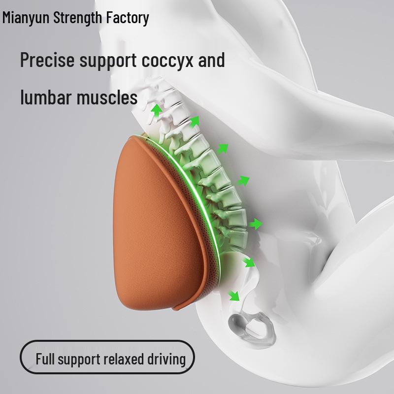 Thin Summer Car Lumbar Support Cushion – Driver Side Back & Waist Pad