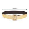 Female Belt Gold Color Glitter Waist Belt Decorative Belts for Womens Jeans