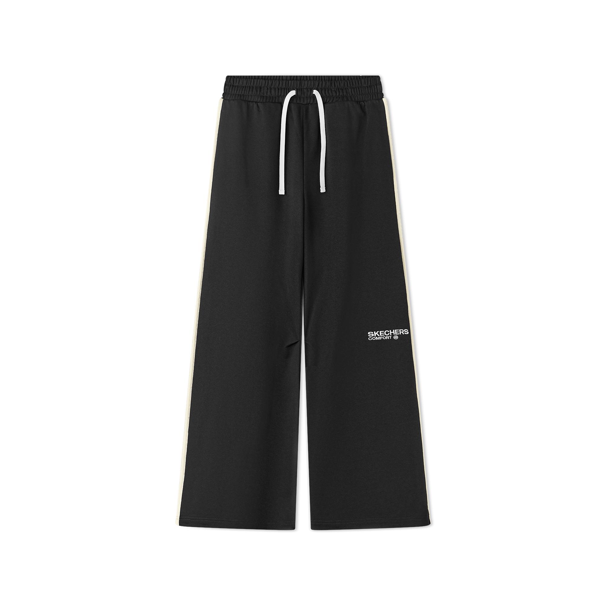 Skechers Sport Alliance Series Color Blocked Elastic Drawstring Casual Loose Comfortable Design Lightweight Warm Knitted Sports Pants L325M085-0018 M