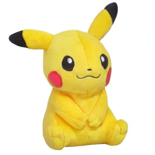 San-Ei Trading Pocket Monster All Star Collection Pikachu (Female Form) (S) W17D12H19cm Plush Toy Pokemon PP165