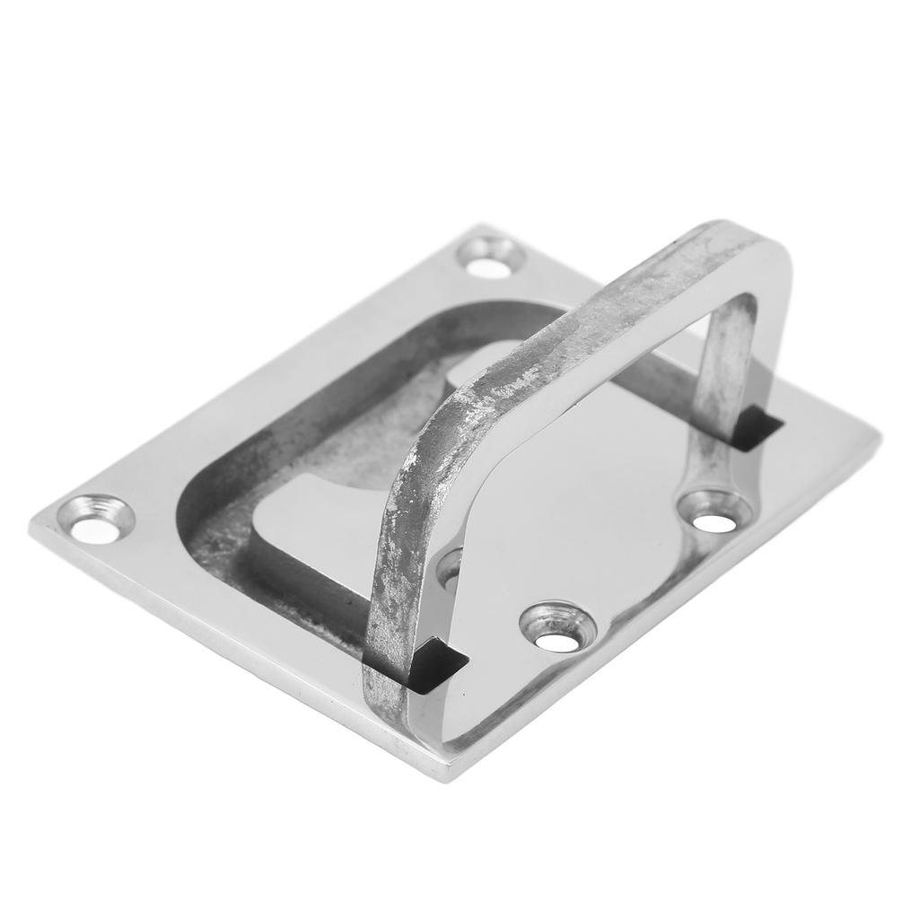 Marine Rustfritt Stål Trekkeringer Finpolert Firkantet Marint Tilbehør for Møbler Skap