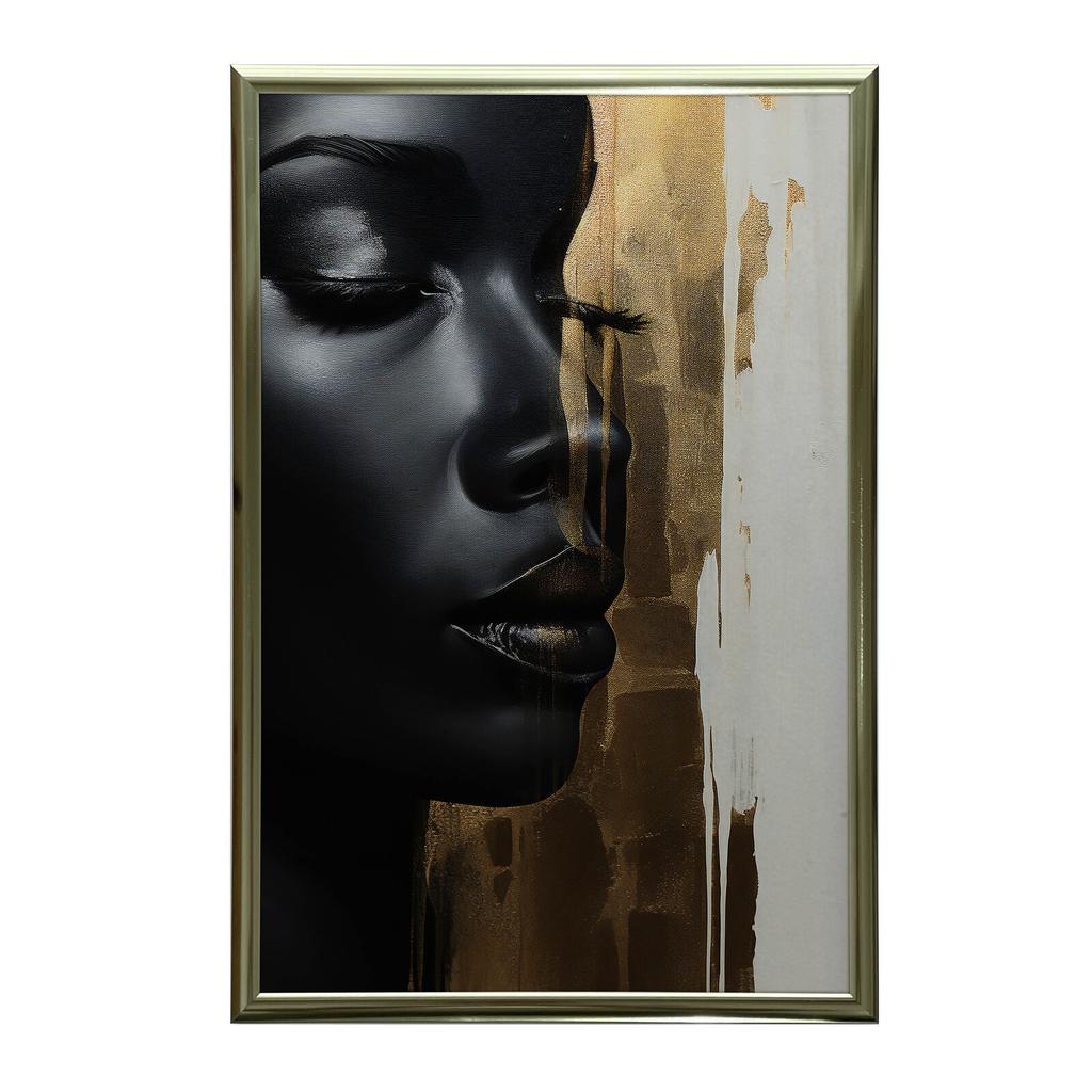Złota Siła Złota Siła, 70X100 Cm, Rama Aluminiowa Złota, Papier Matowy 230 Gsm