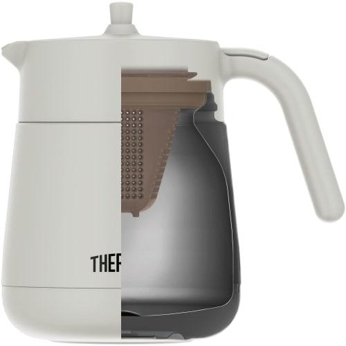 Thermos Vacuum Insulated Teapot with Strainer 700ml Light Gray TTE-700 LGY