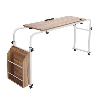 Carro Ajustable para Portátil Escritorio Móvil para Ordenador Mesa de Escritura Sobre Cama con Ruedas 01#