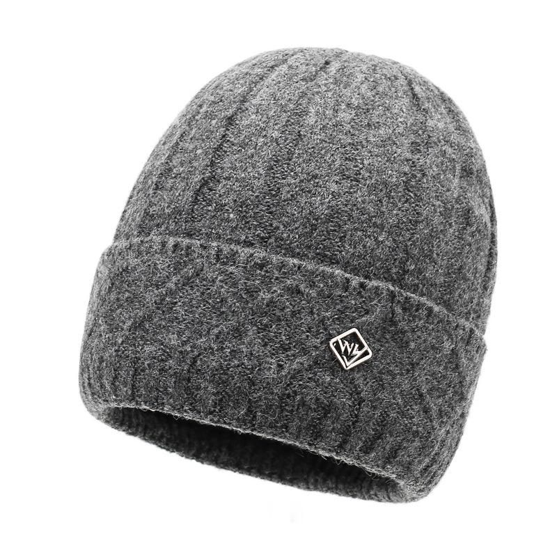 Wool Hat Men's Outdoor Hat Warm Hat British Style Knitted Hat
