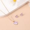 Practical Modern Rabbit Jewelry Set Comprising Necklace and Earrings Portable Accessory for Adding A Touch Of Elegant