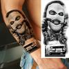 1 Sheet Cool Warrior Lion Tiger Skull Temporary Tattoos For Men Women Adults, Long Lasting Waterproof Temp Fake Tattoo Sticker