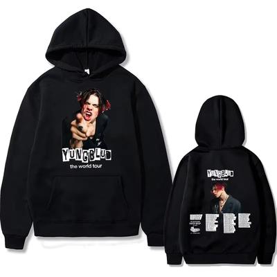 Rocksänger Yungblud 2025 Welttournee Hoodie Herbst Winter Männlich Vintage Kapuzenpullover Herren Damen Mode Übergroße Hoodies