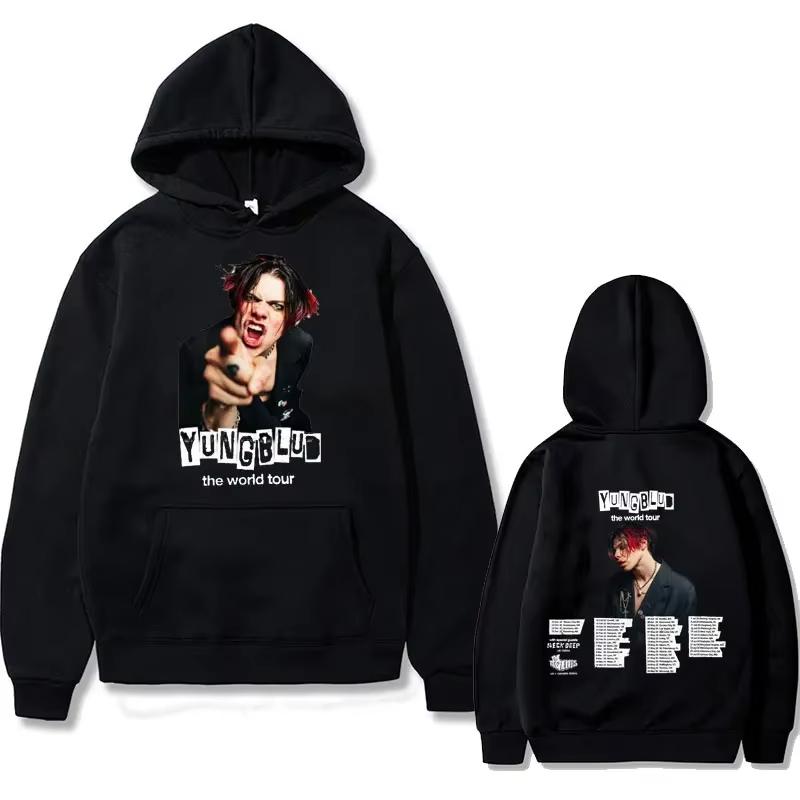 Rock Singer Yungblud 2025 World Tour Hoodie Autumn Winter Male Vintage Hooded Sweatshirts Men Women Fashion Oversized Hoodies