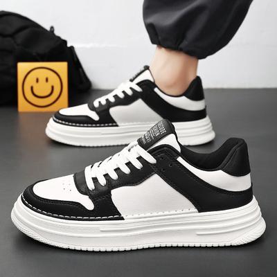 Spring Men's Shoes Breathable Shoes Men's Trend All Match Thick Soled Small White Shoes Sports Casual Board Shoes Fashion Shoes