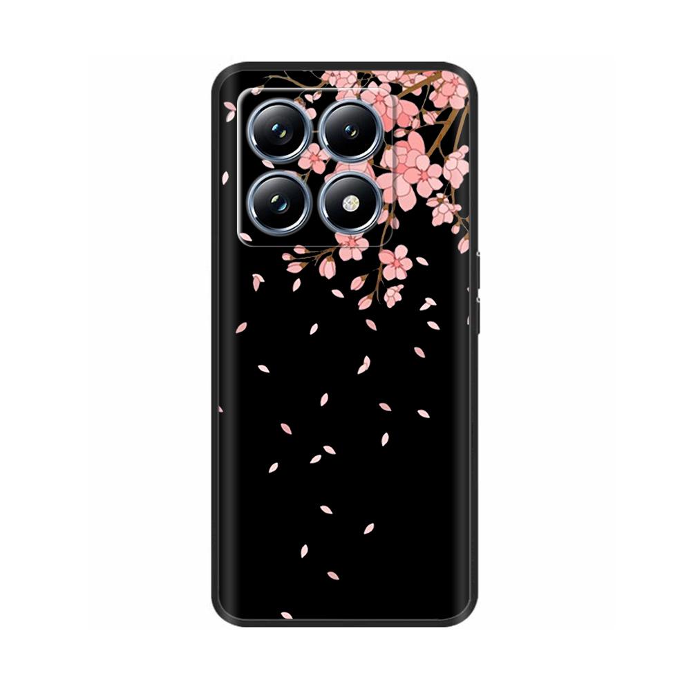 Silicone Phone Case for Xiaomi Mi 14T Pro / 14T 5G Case Luxury Painted Protection Shell Back Cover for Mi14T Soft Black Bumper